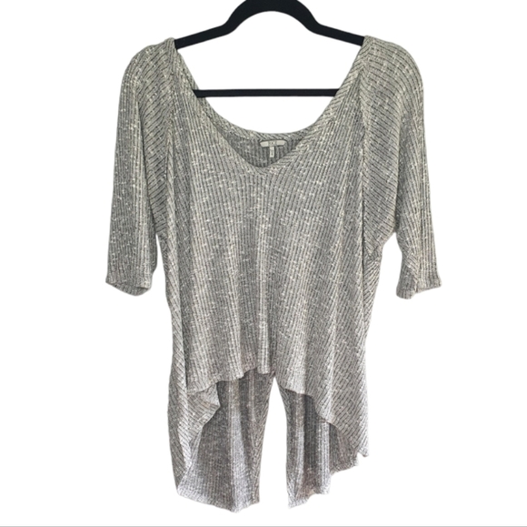 BUCKLE BKE Blouse Crossover Open back Gray Women's‎ Size S - Picture 1 of 7